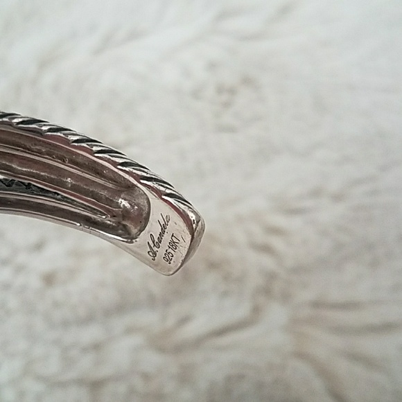 Mayors diamond and white/yellow gold bangle - Picture 4 of 4